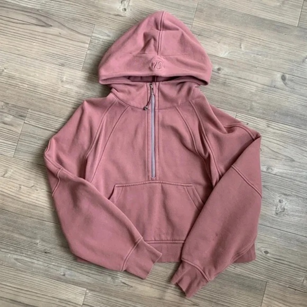 Lululemon Oversized Scuba Hoodie 1/2 Half Zip in Spiced Chai M/L